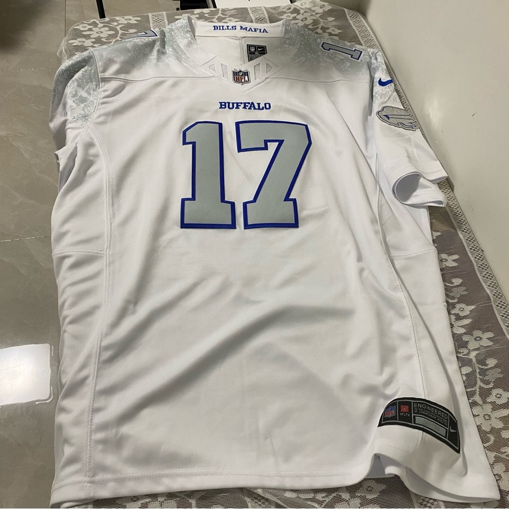 NFL Buffalo Bills White and Blue Jersey